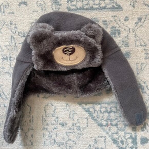 🧡3/15 Teddy Bear Winter Hat Velcro Closure Fits Best for Small Kids - Picture 2 of 9